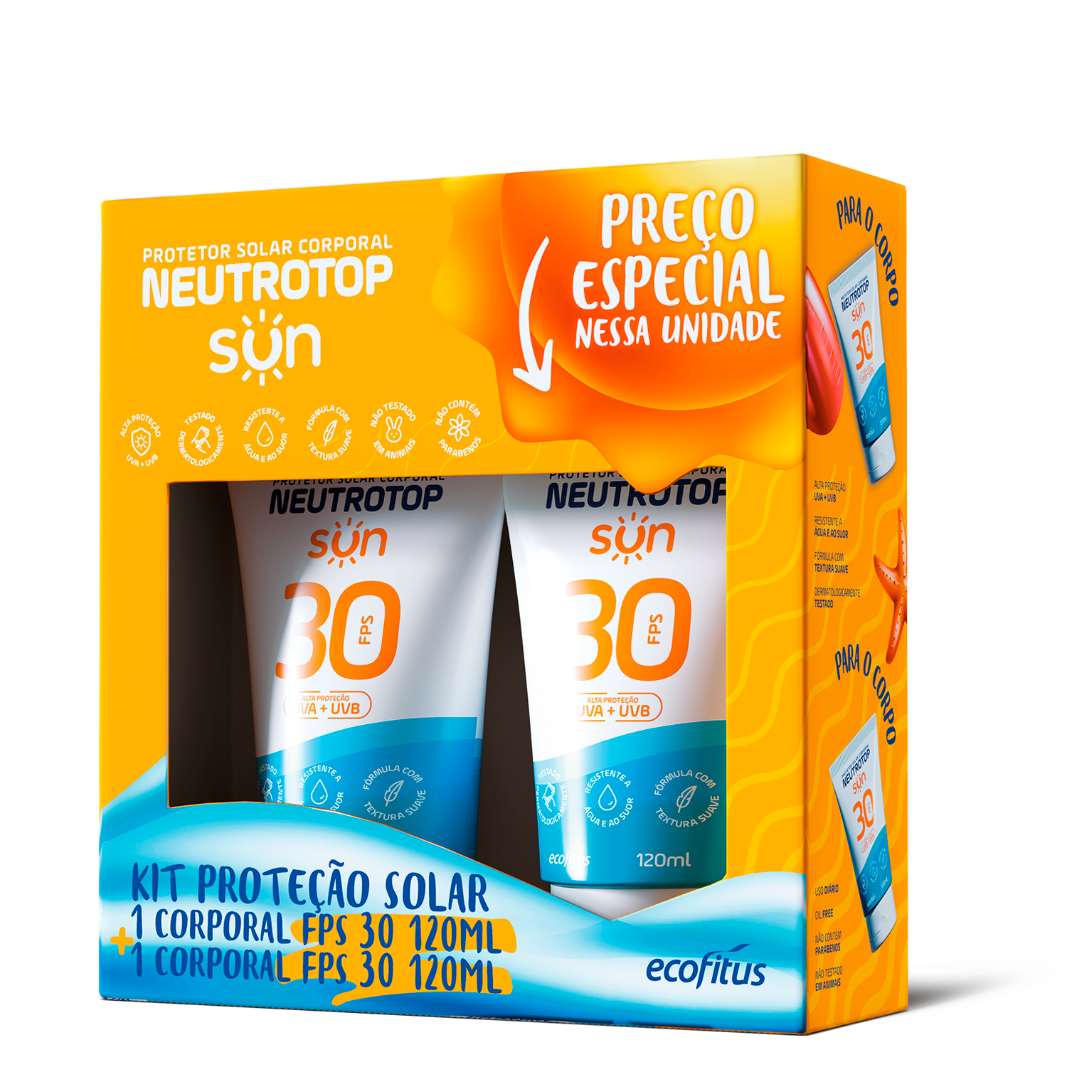 Kit Neutrotop Sun 30FPS  120mL + 120mL